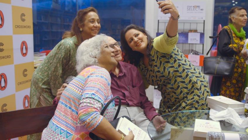 three women of different ages taking a selfie with the sexpert